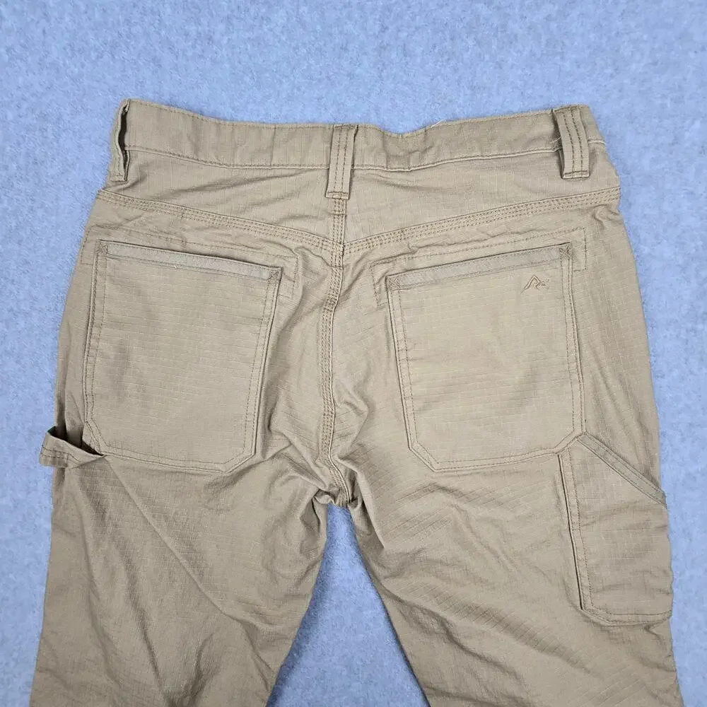 Ridgecut Toughwear 34x30 Beige Ripstop Work Pants Reinforced Double Knee - Picture 6 of 14
